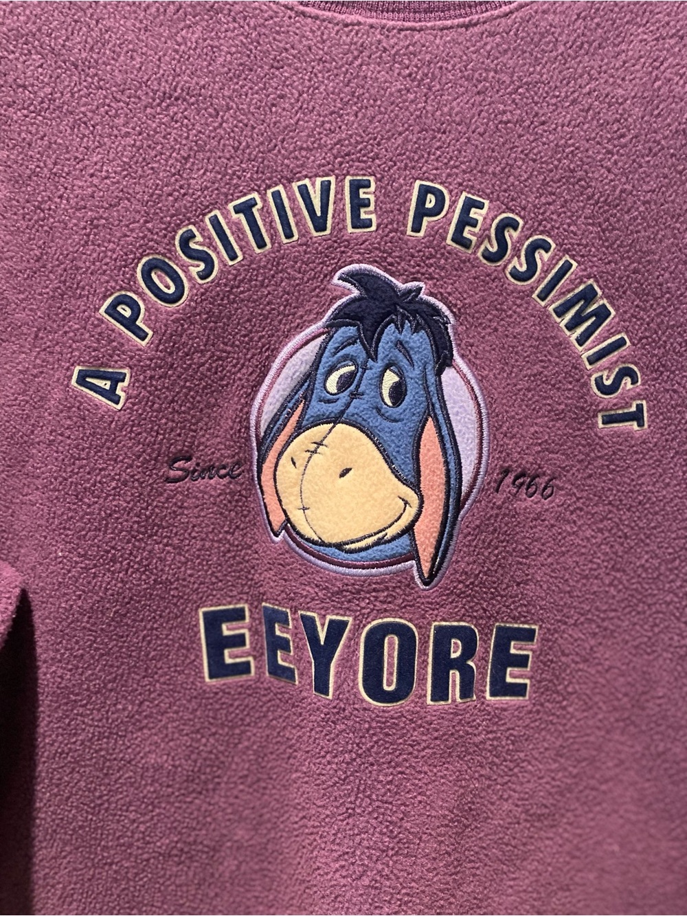 Disney Vintage Eeyore Winnie the Pooh Fleece Sweatshirt Crewneck